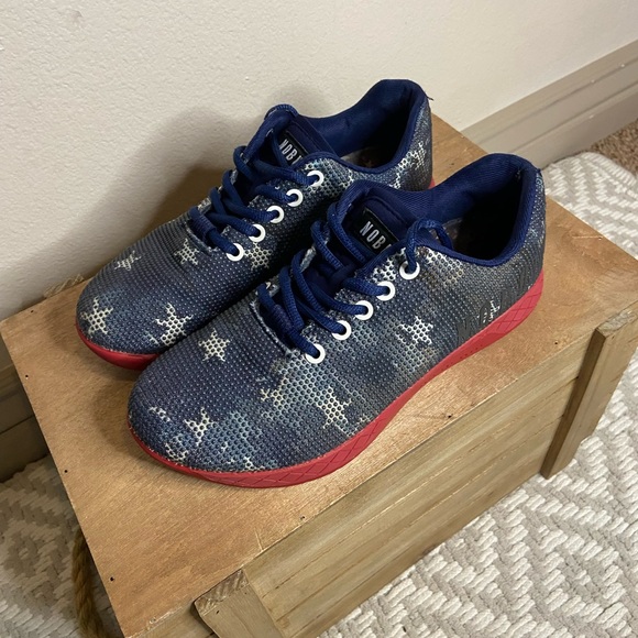 NOBULL grey blue stars trainers limited edition size 7.5 - Picture 5 of 8